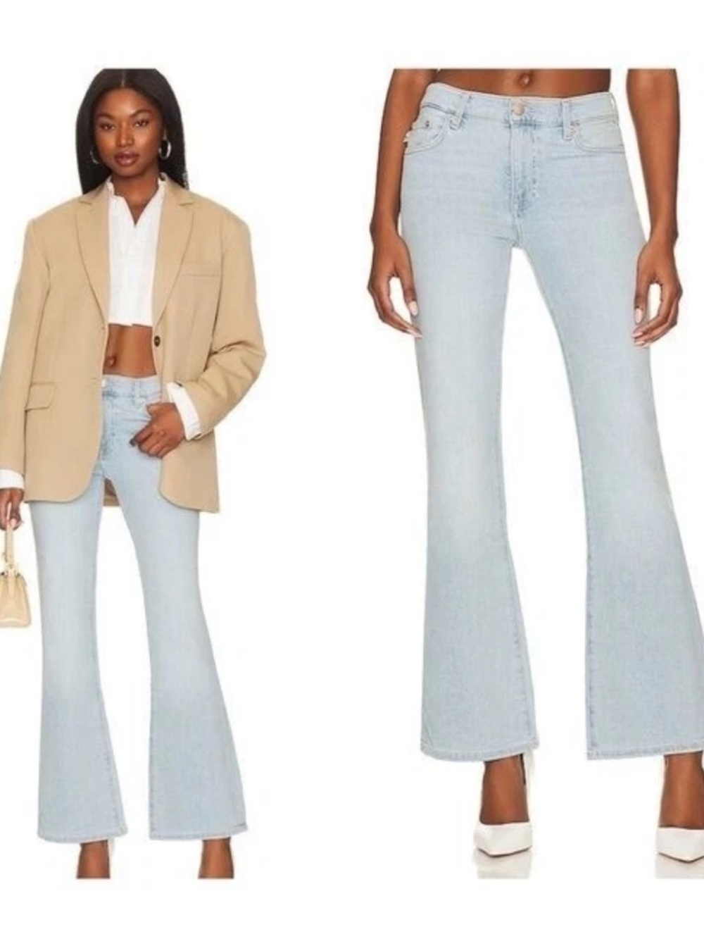 Lovers and Friends / River Low Rise ultra Flare in Key west light wash jeans 30